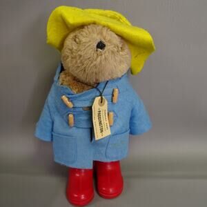1975 Eden Paddington Darkest Peru to London Yellow Hat Red Boots Bear 12"
